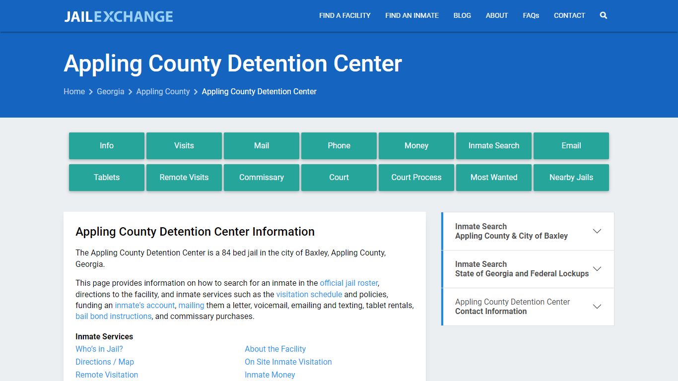 Appling County Detention Center - Jail Exchange